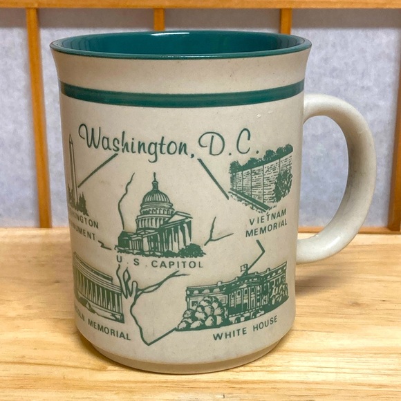 Vintage Ceramic Mug Featuring Sites and History of Washington, D.C. - Picture 1 of 8